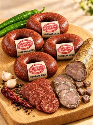2 KG (3.620 TL) SUCUK+ 1 KG(2.200 TL) KAVURMA