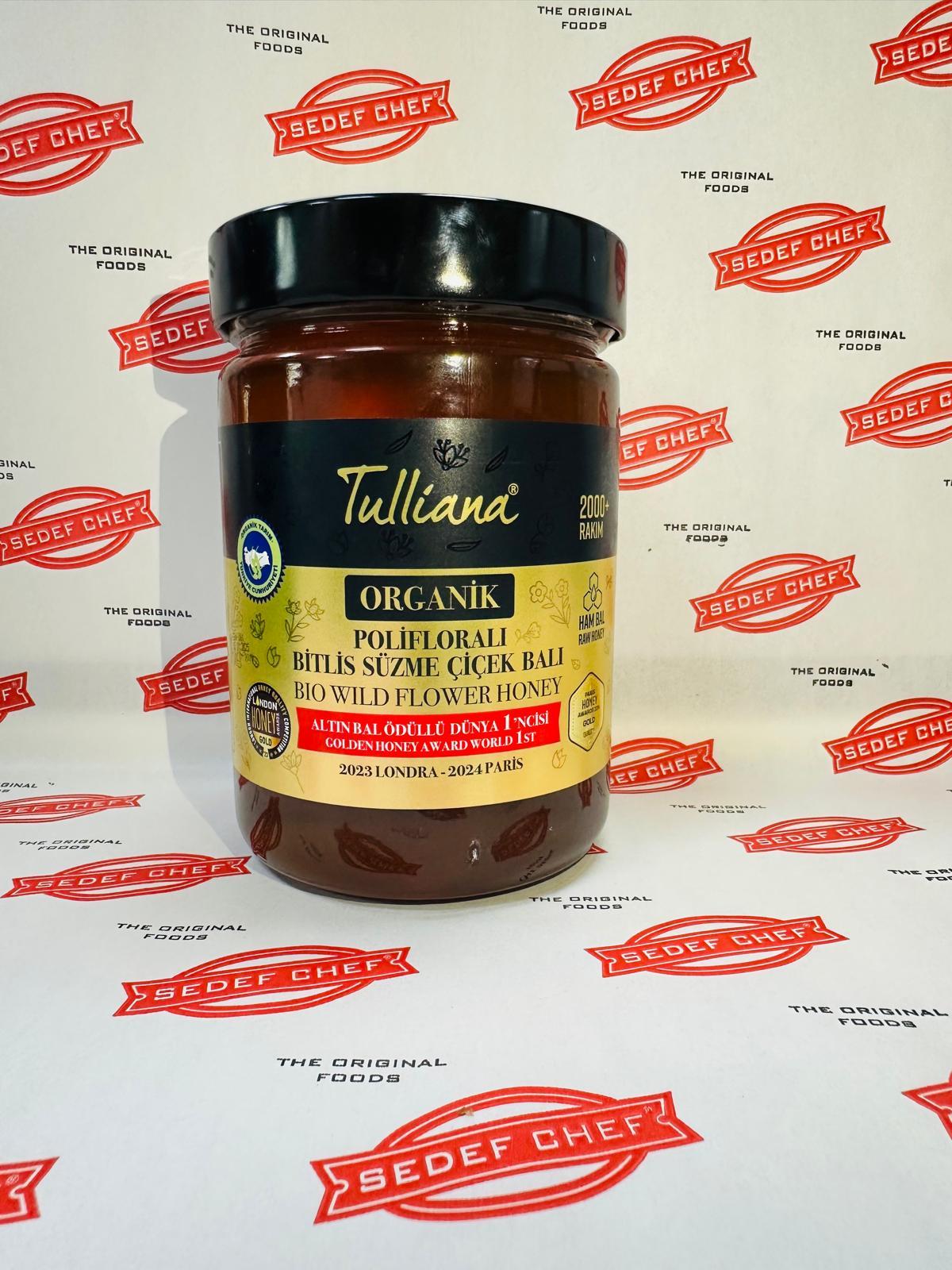 TULLİANA ORGANİK POLİFLORALI BİTLİS SÜZME ÇİÇEK BALI 450 GR
