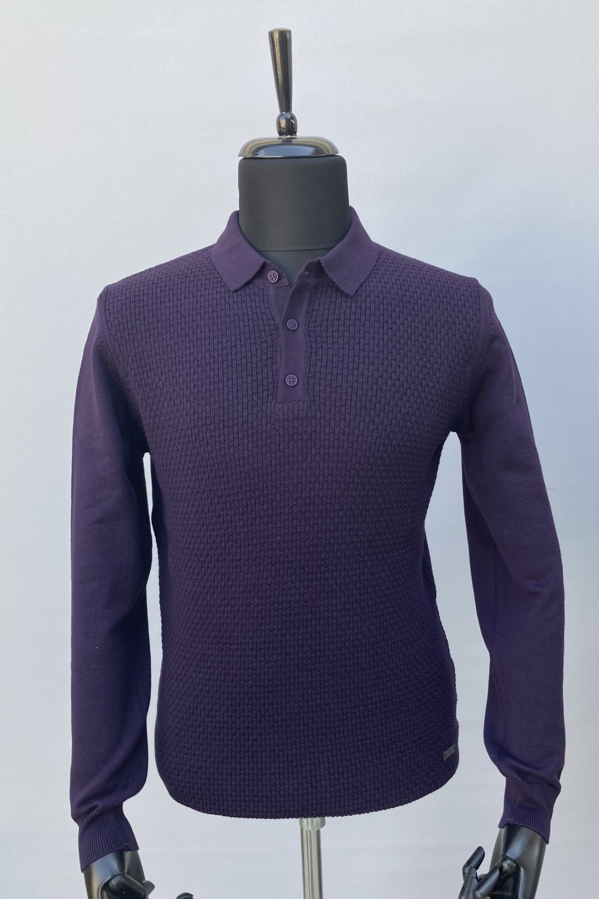Polo Yaka Kazak Mürdüm (5065)