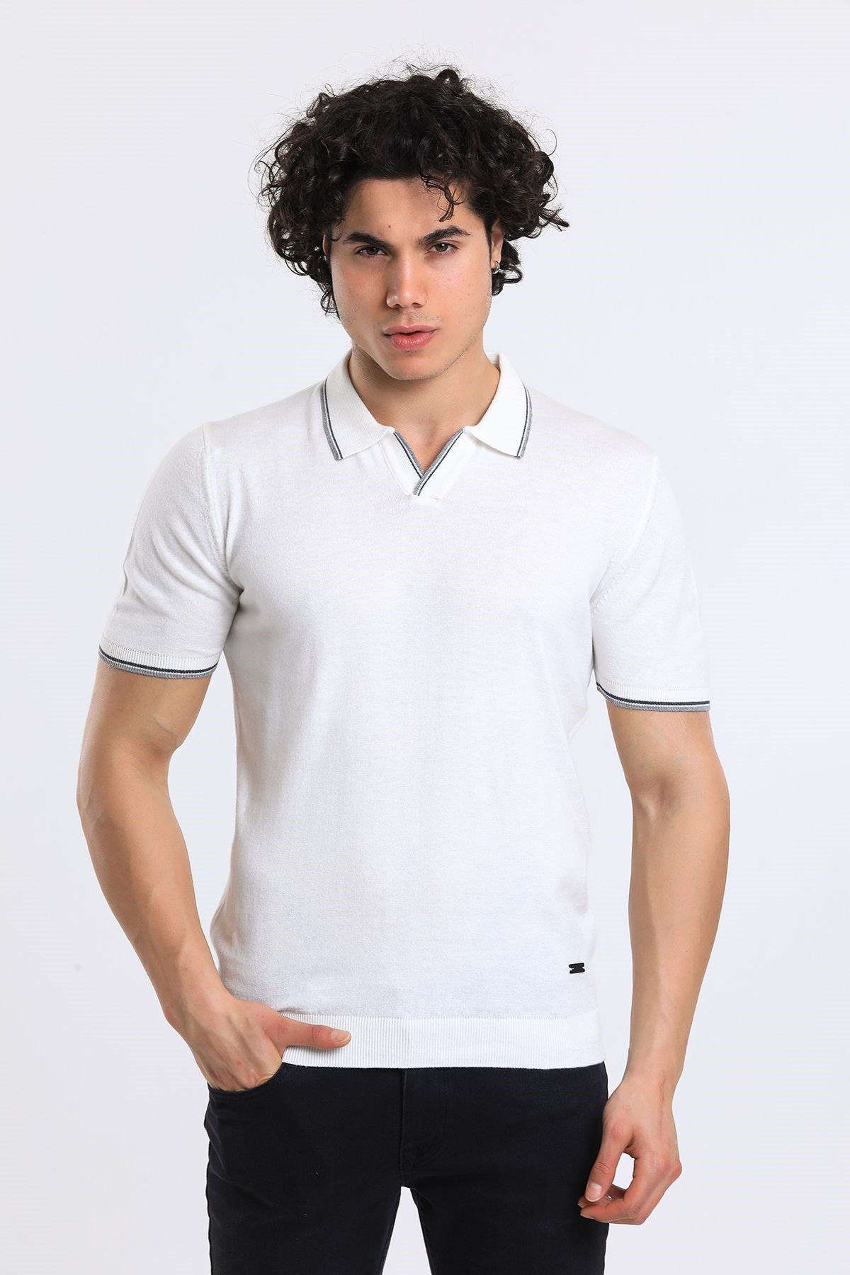 Soylu Trend  I soylutrend.comT-SHİRTSoylu Trend2001BEYAZErkek Polo Yaka Triko T-Shirt Pamuklu Beyaz (2001)