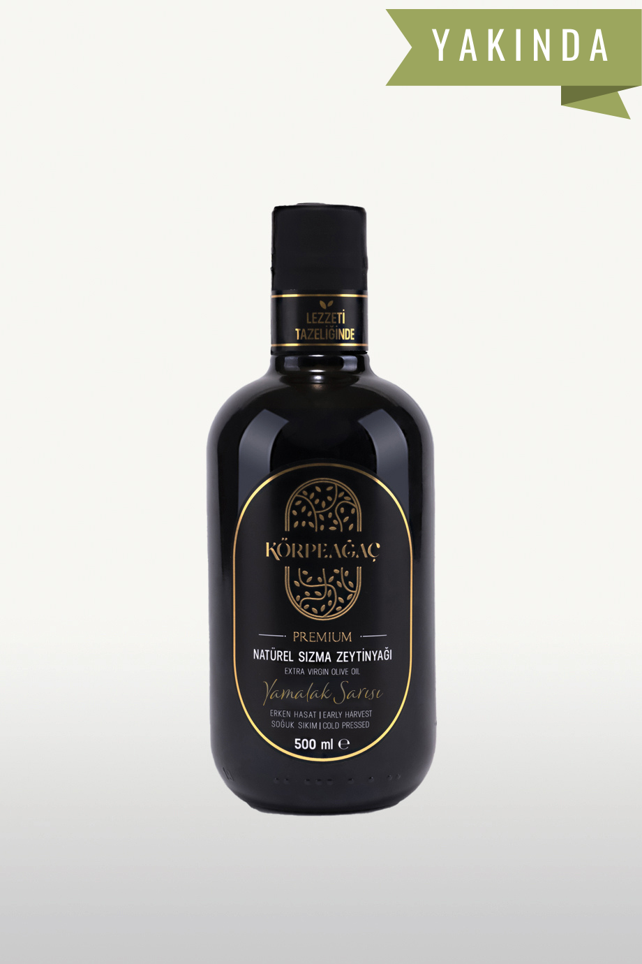 Yamalak Sarısı Premium Erken Hasat Soğuk Sıkım Natürel Sızma Zeytinyağı 500 ml 