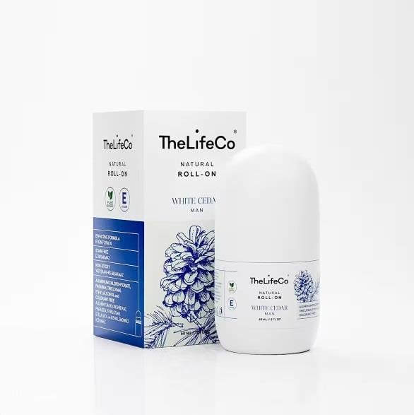 TheLifeCo Doğal Roll-on White Cedar(MAN) 60 ml (ALKOL,ALÜMİNYUM,PARABEN,SENTETİK KOKU İÇERMEZ)