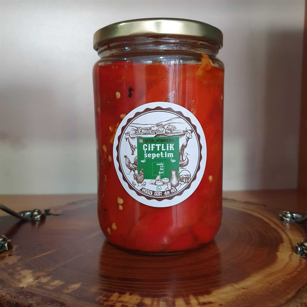 KÖZLENMİŞ BİBER (ZEYTİNYAĞLI) 650 GR