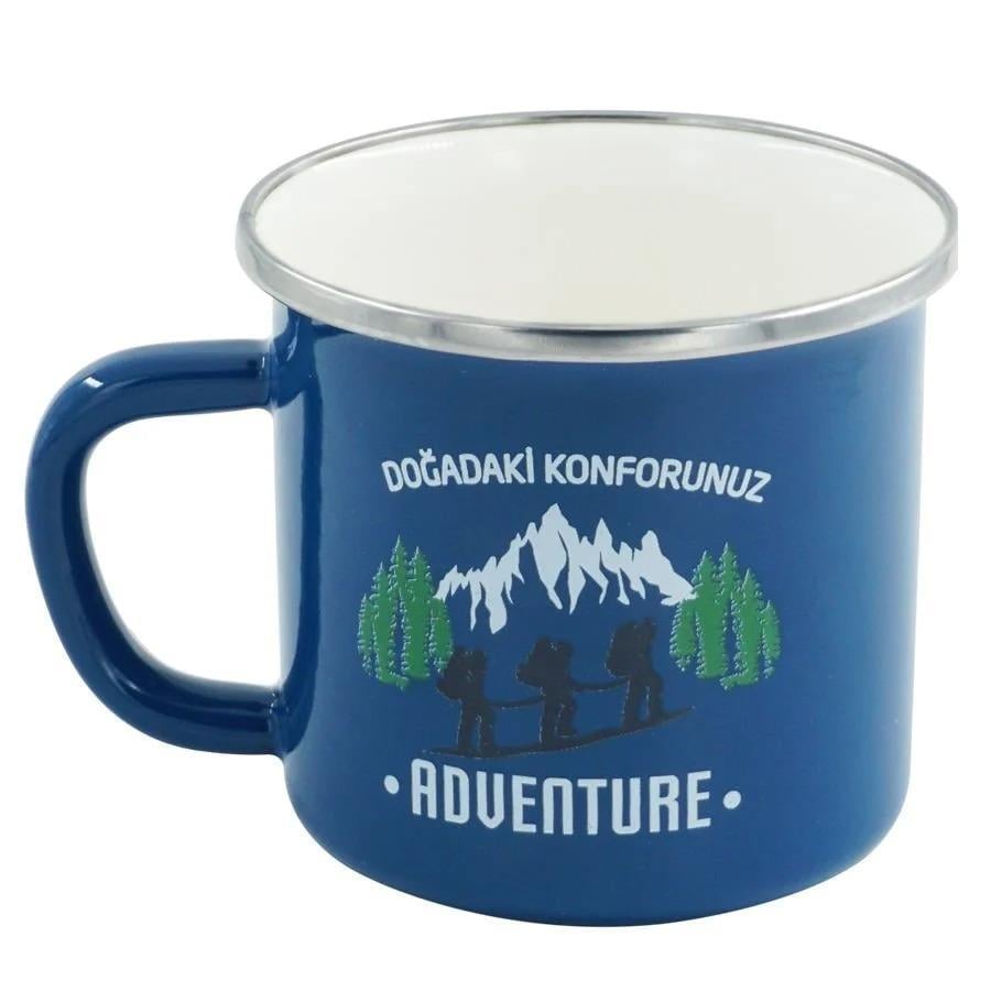 Orcamp Retro Emaye Adventure 330 ml Kupa OUT-1900 Mavi