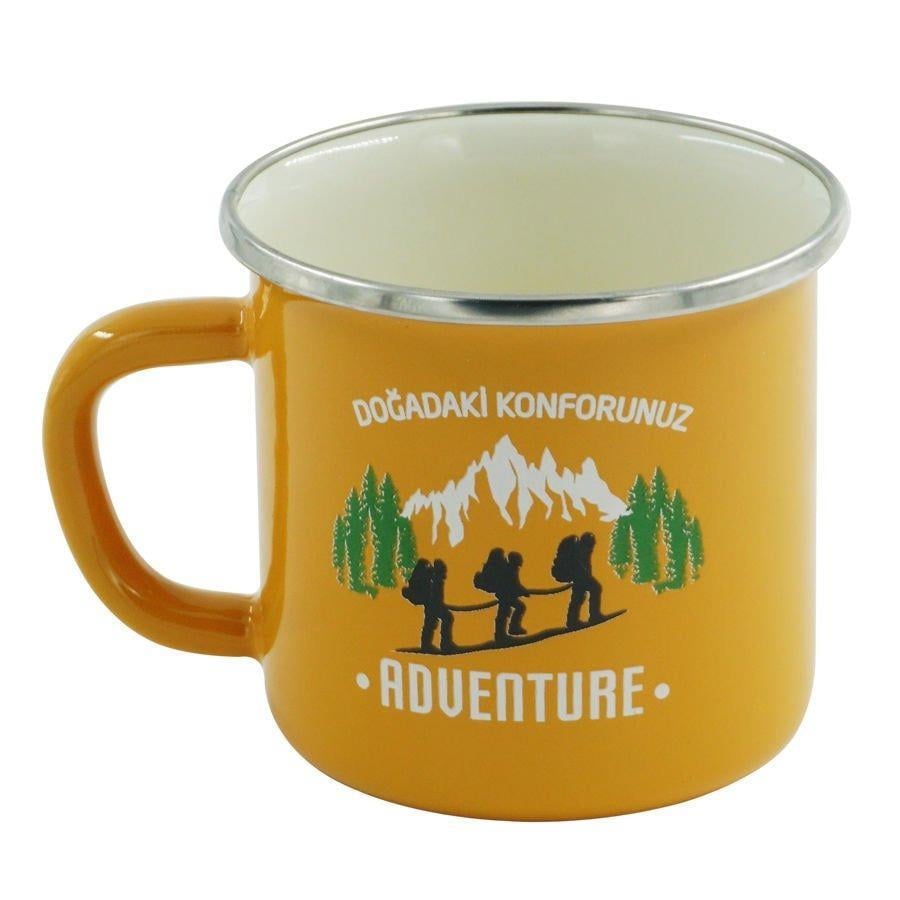 Orcamp Retro Emaye Adventure 330 ml Kupa OUT-1900 Sarı