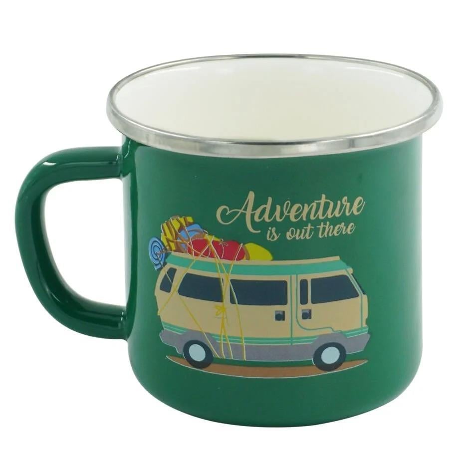 Orcamp Retro Emaye Karavan 330 ml Kupa OUT-1900 Yeşil