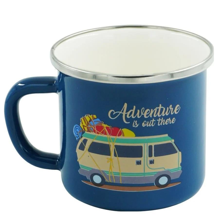 Orcamp Retro Emaye Karavan 330 ml Kupa OUT-1900 Mavi