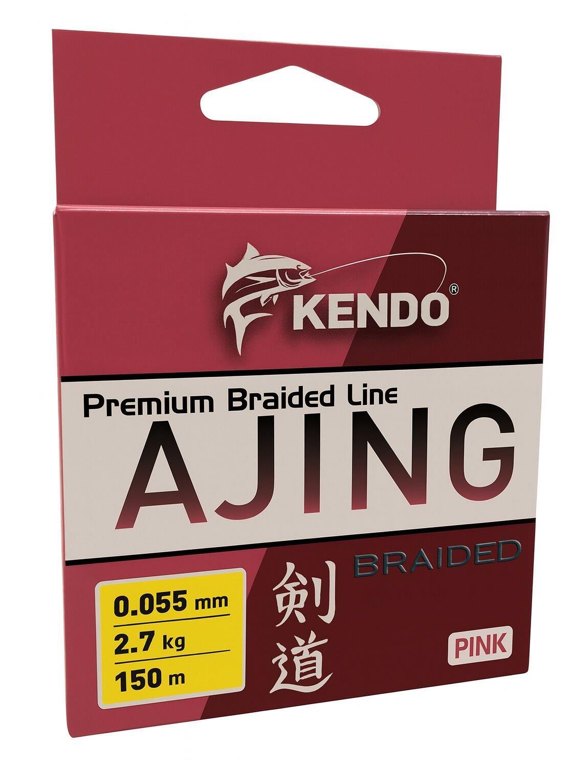 Kendo Ajing Premium Braided Line Pink 150m Örgü İp