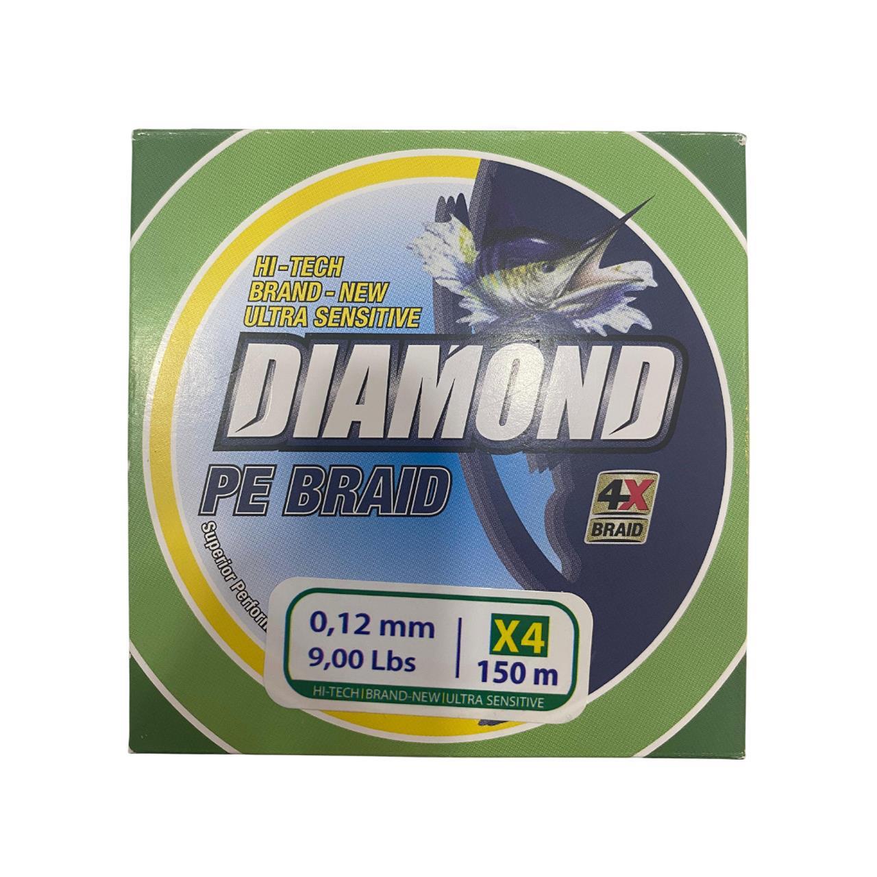 Bauer Diamond 4X Pe Braid 150 mt 0.12 mm Misina