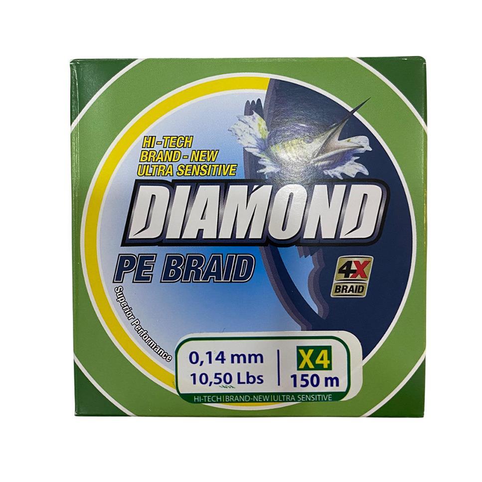 Bauer Diamond 4X Pe Braid 150 mt 0.14 mm Misina