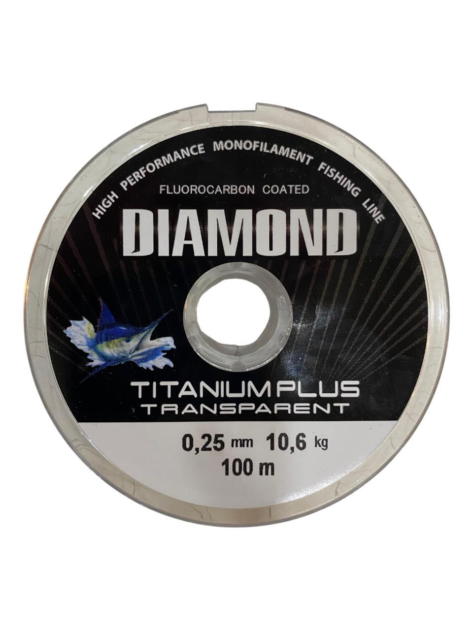 Bauer Diamond Titanium Plus 0.25 mm 100 mt Makara Misina - Renk: Füme 10,6 kg