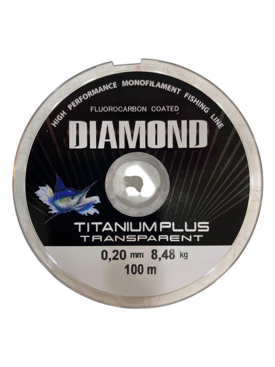 Bauer Diamond Titanium Plus 0.20 mm 100 mt Makara Misina - Renk: Füme 8,48 kg