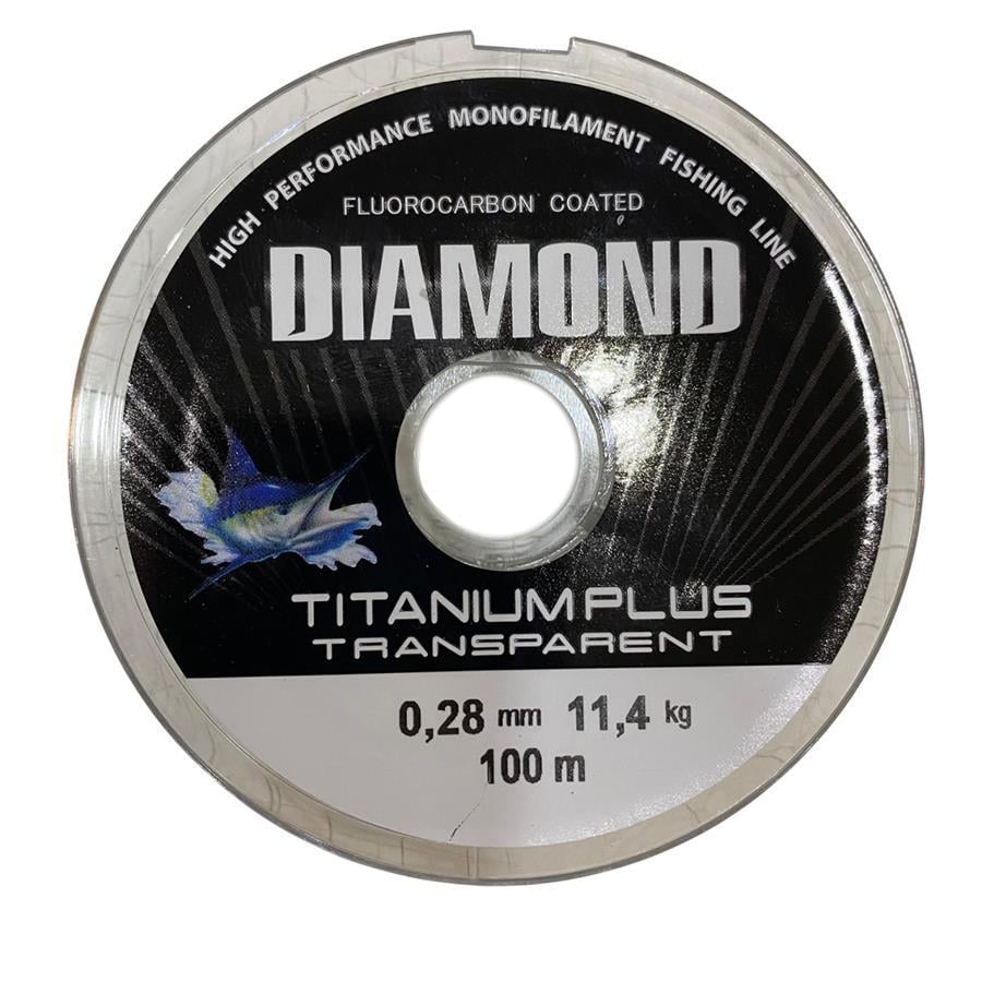 Bauer Diamond Titanium Plus 0.28 mm 100 mt Makara Misina - Renk: Füme 11,04 kg