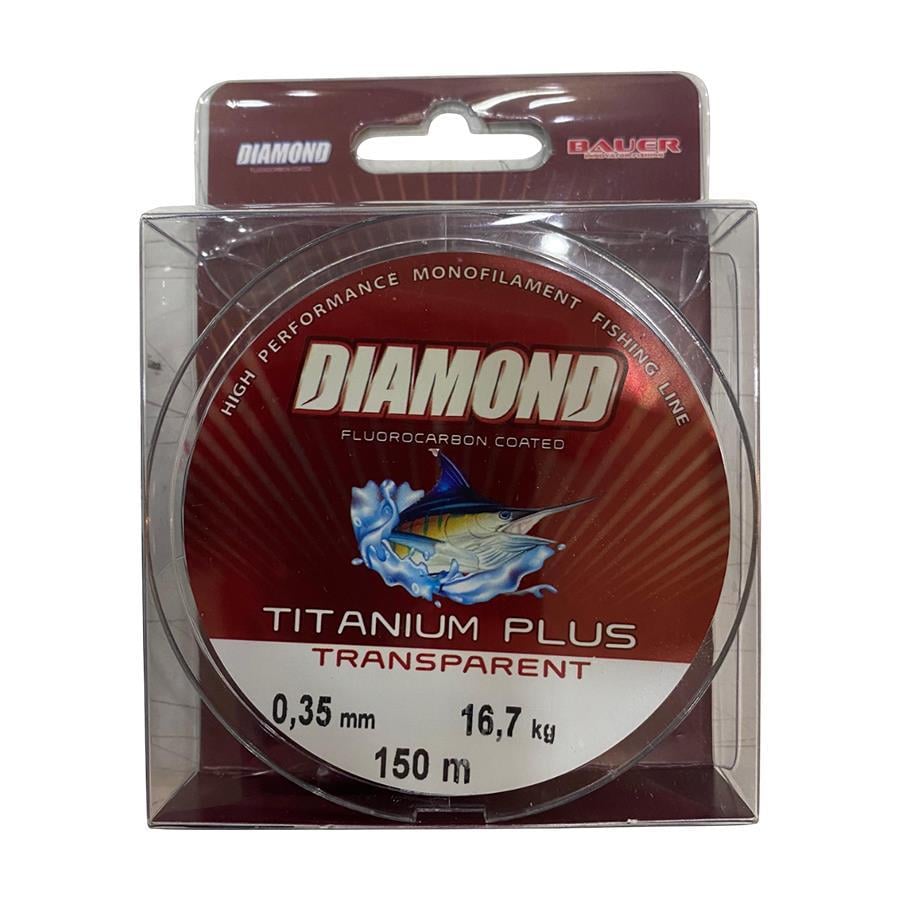 Bauer Diamond Titanium Plus 0.35 mm 150 mt Misina - Renk: Gri 16.7 kg