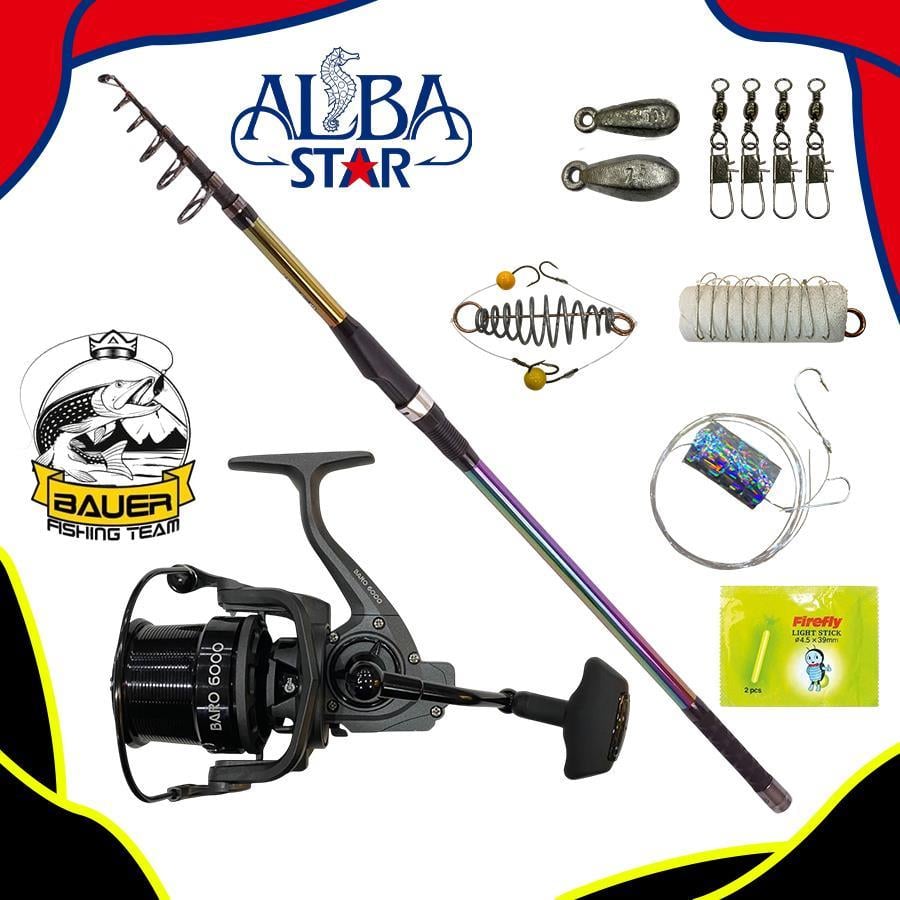 Bauer Baro 6000 Albastar Caesar 390 Cm 100-225 Gr Surf Olta Takımı Seti