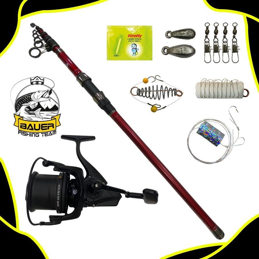 Bauer RPX 8000 Pro Red 420 Cm 100-250 Gr Surf Olta Takımı Seti