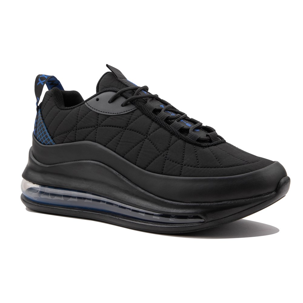 Erkek Siyah Saks Havalı Air Taban-5 cm-Spor Ayakkabı Sneaker