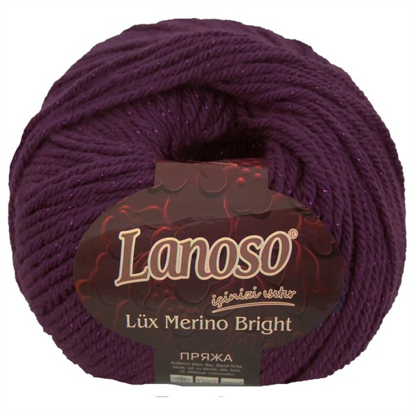 Lux Merino Bright - %35 Wool - %64 Premium Acrylic - %1 Metalic - 165Mt-1,65Nm.- (100Gr)-(Pk:500Gr) Ürününü Hemen İncele Fiyatı KaçırmaLANOSO