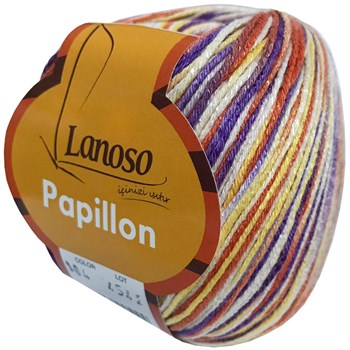 Papillion Color - %50 Cotton - %50 Viscose - 210Mt-4,2Nm.- (50Gr)-(Pk:300Gr) Ürününü Hemen İncele Fiyatı KaçırmaLANOSO