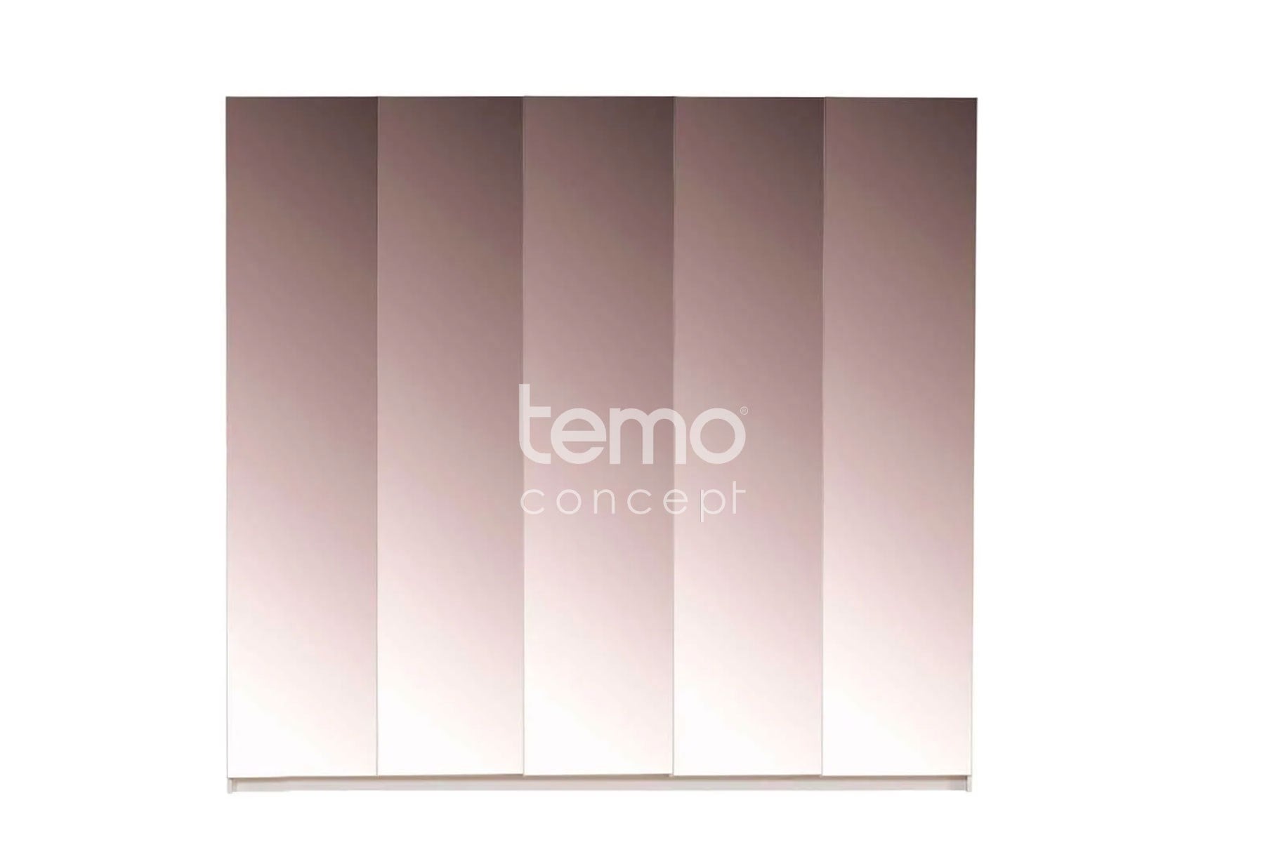 Travina 5'li Cam Kapak Dolap