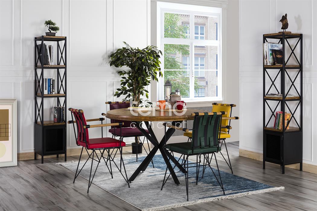 Yuvarlak Ahşap Zen Takımı