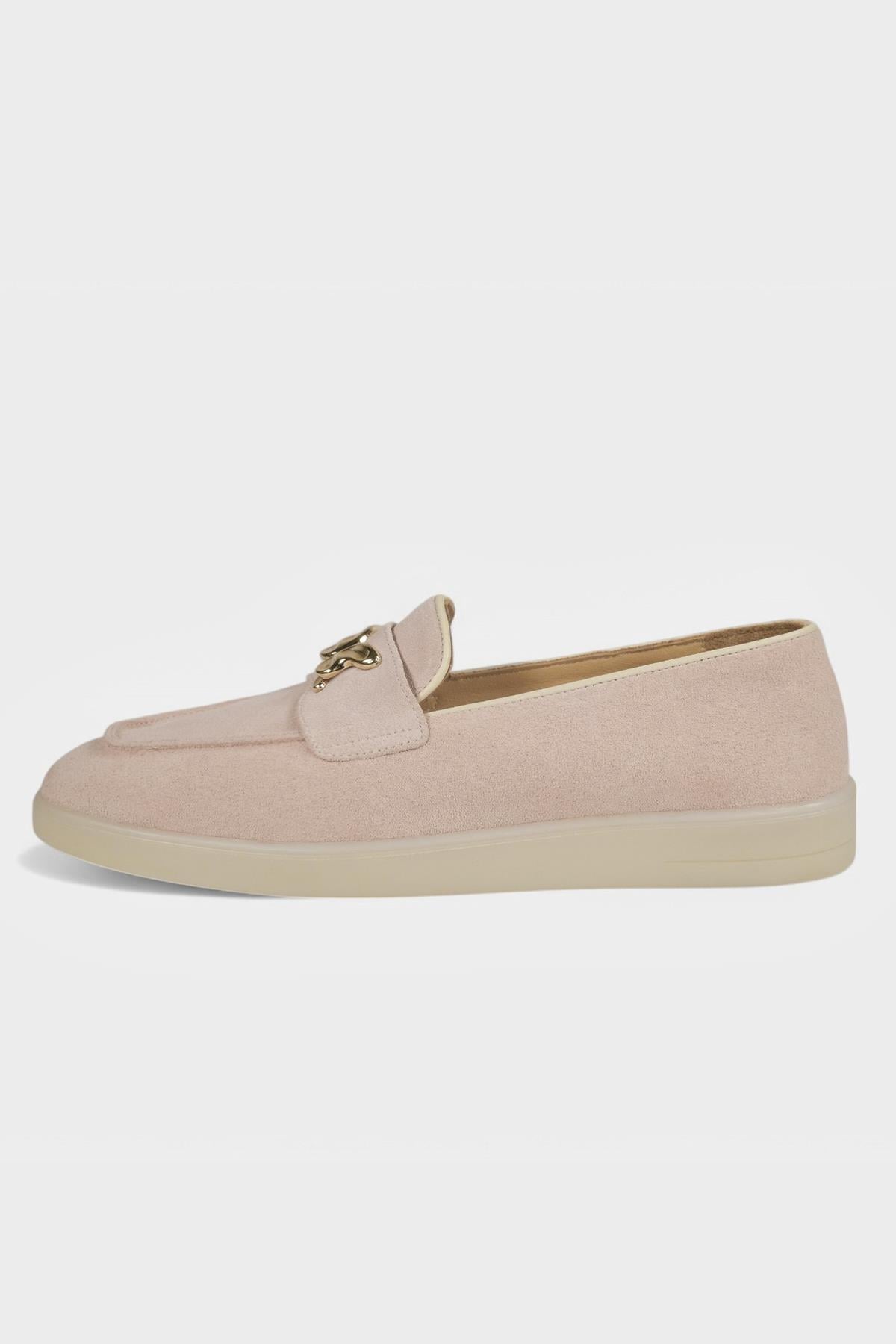 Pudra Hakiki Süet Deri Günlük Loafer 