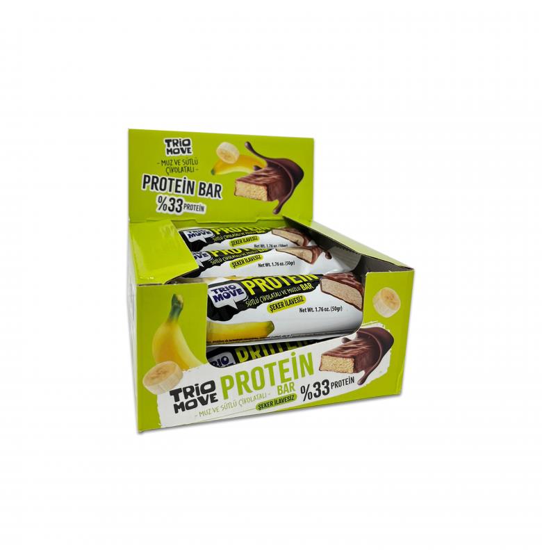 Trio Move %33 Protein Bar Muz 9 Adet x 50 Gram
