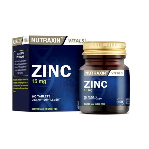 Nutraxin Zinc Sulphate (Çinko) 100 Tablet