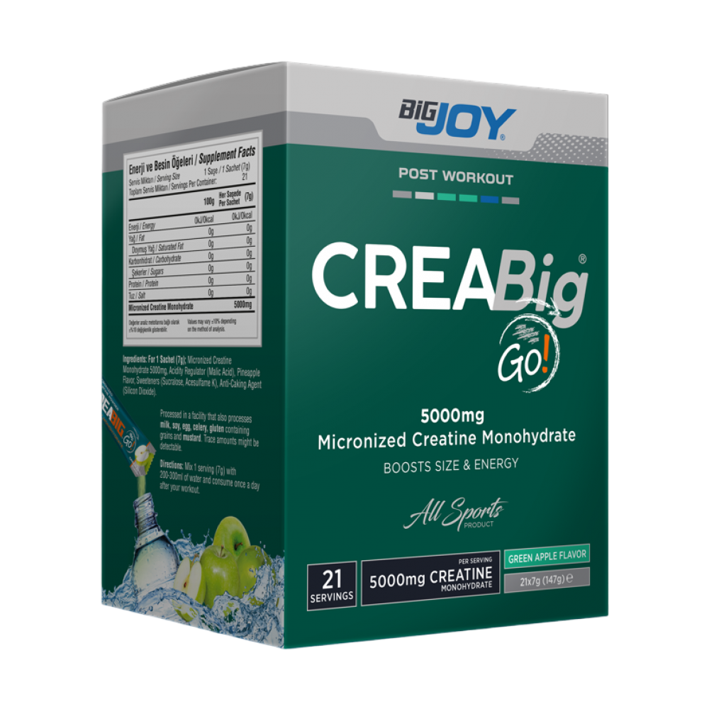 Big Joy Creabig Go Yeşil Elma 21 Servis