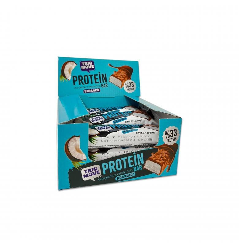 Trio Move %33 Protein Bar Hindistan Cevizli 9 Adet x 50 Gram