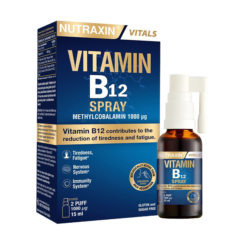 Nutraxin Vitamin B12 Sprey 15 ML