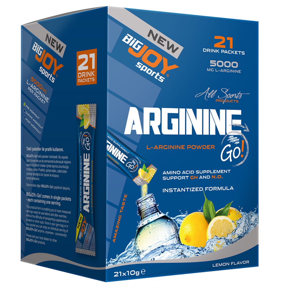 Big Joy Arginine Go 21 Drink Packets