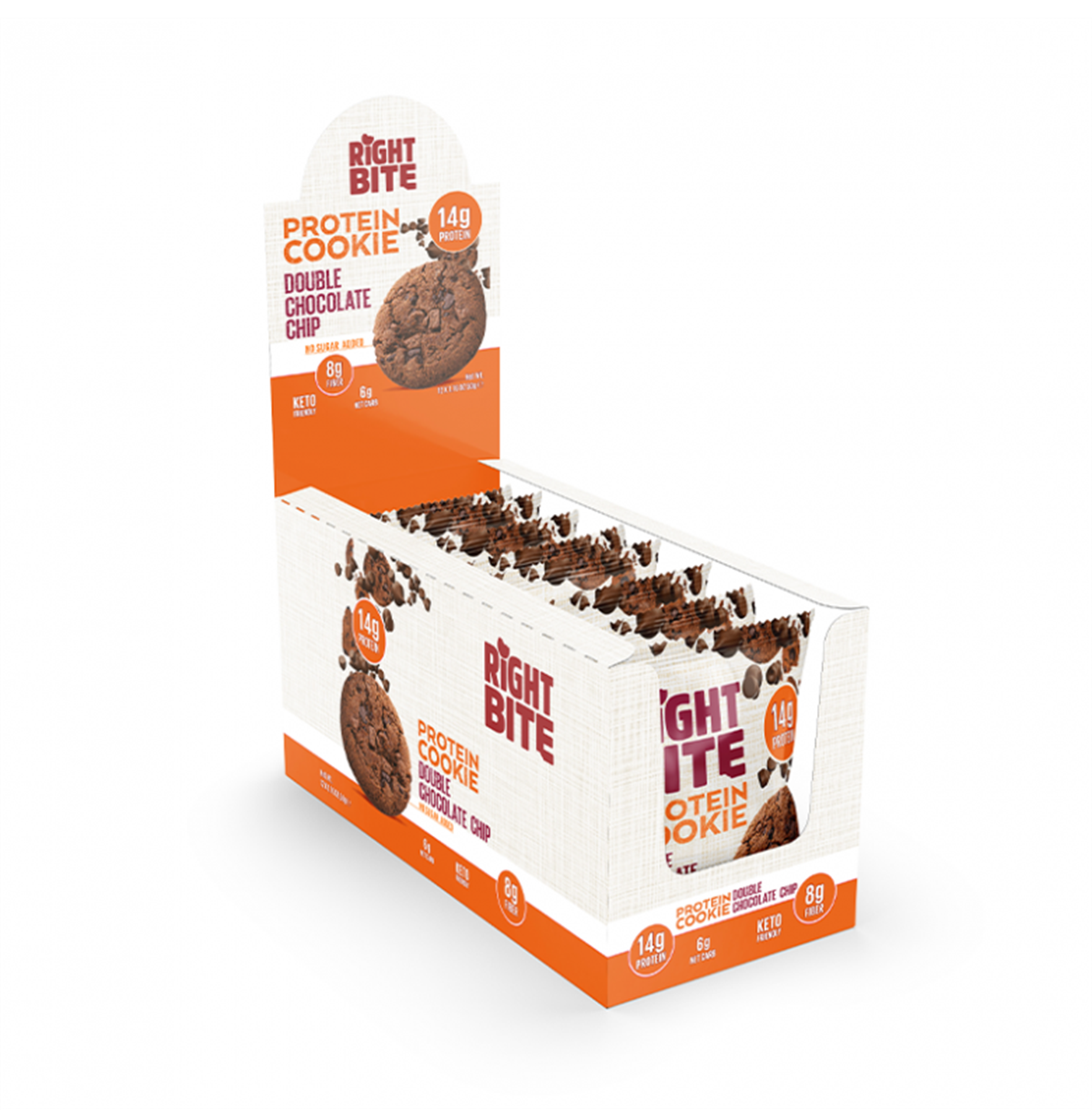 Right Bite Protein Cookie Double Çikolata 12 Adet x 50 Gram