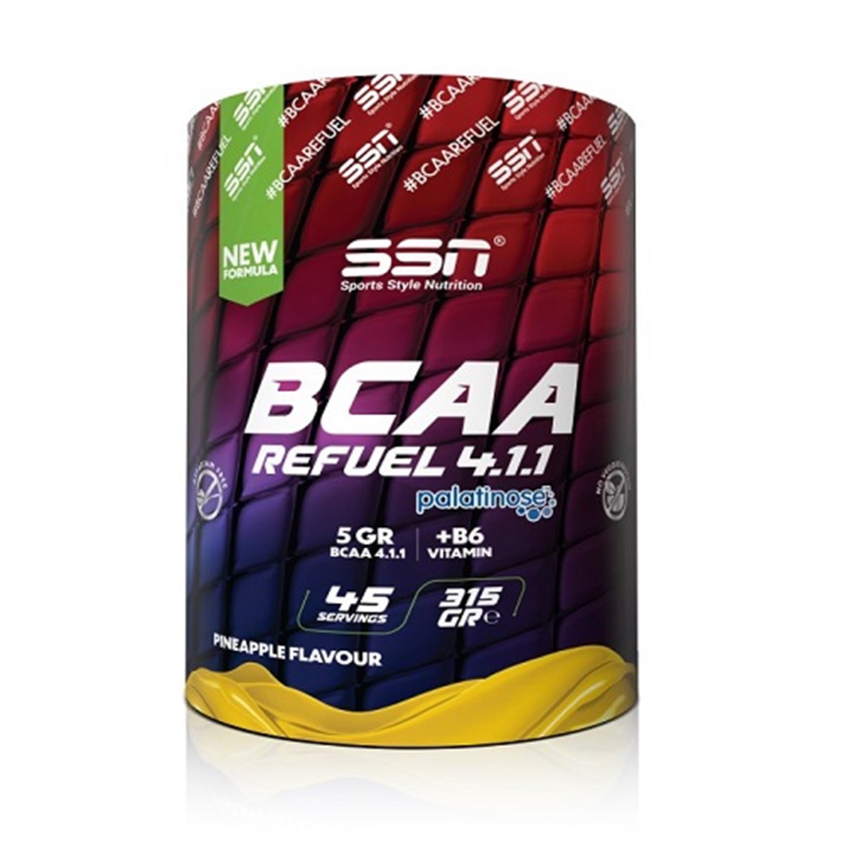 SSN Sports BCAA Refuel + Palatinose 315 Gr Ananas