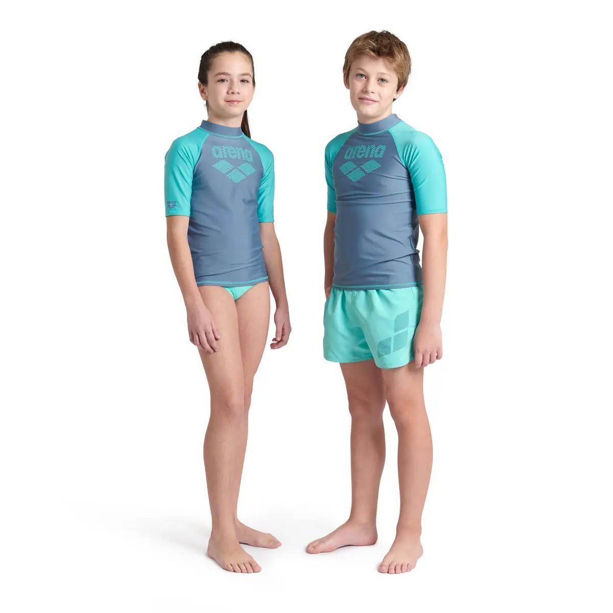 Arena 006295580 Rash Vest L/S Graphic Erkek Çocuk Yüzücü Tişört