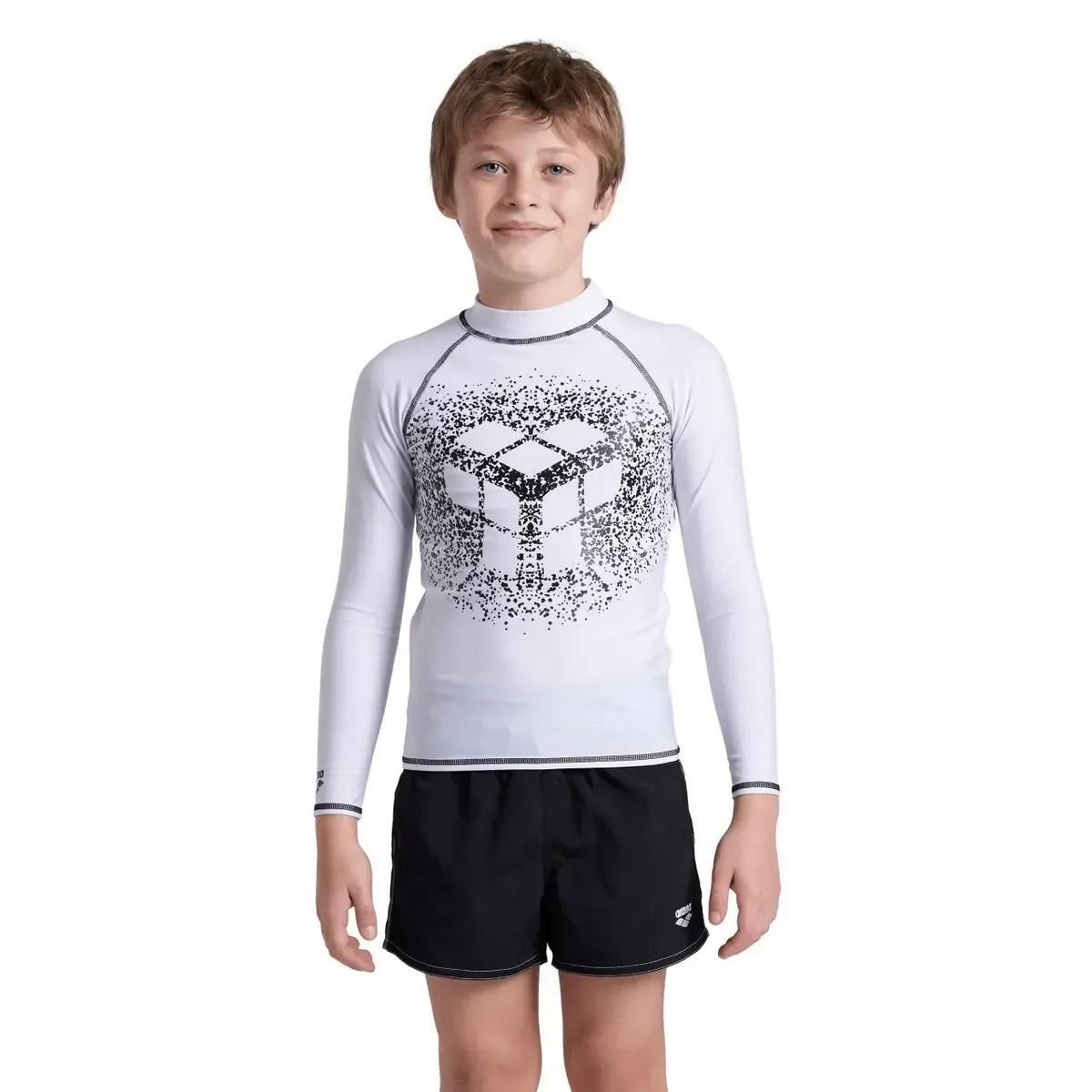 Arena 006296155 Rash Vest L/S Graphic Unisex Çocuk Yüzücü T-Shirt