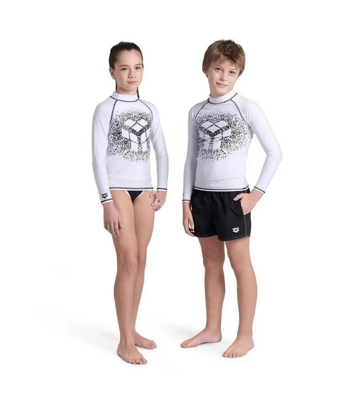 Arena 006296155 Rash Vest L/S Graphic Unisex Çocuk Yüzücü T-Shirt