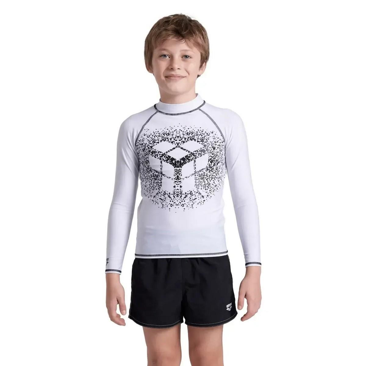 Arena 006296155 Rash Vest L/S Graphic Unisex Çocuk Yüzücü T-Shirt