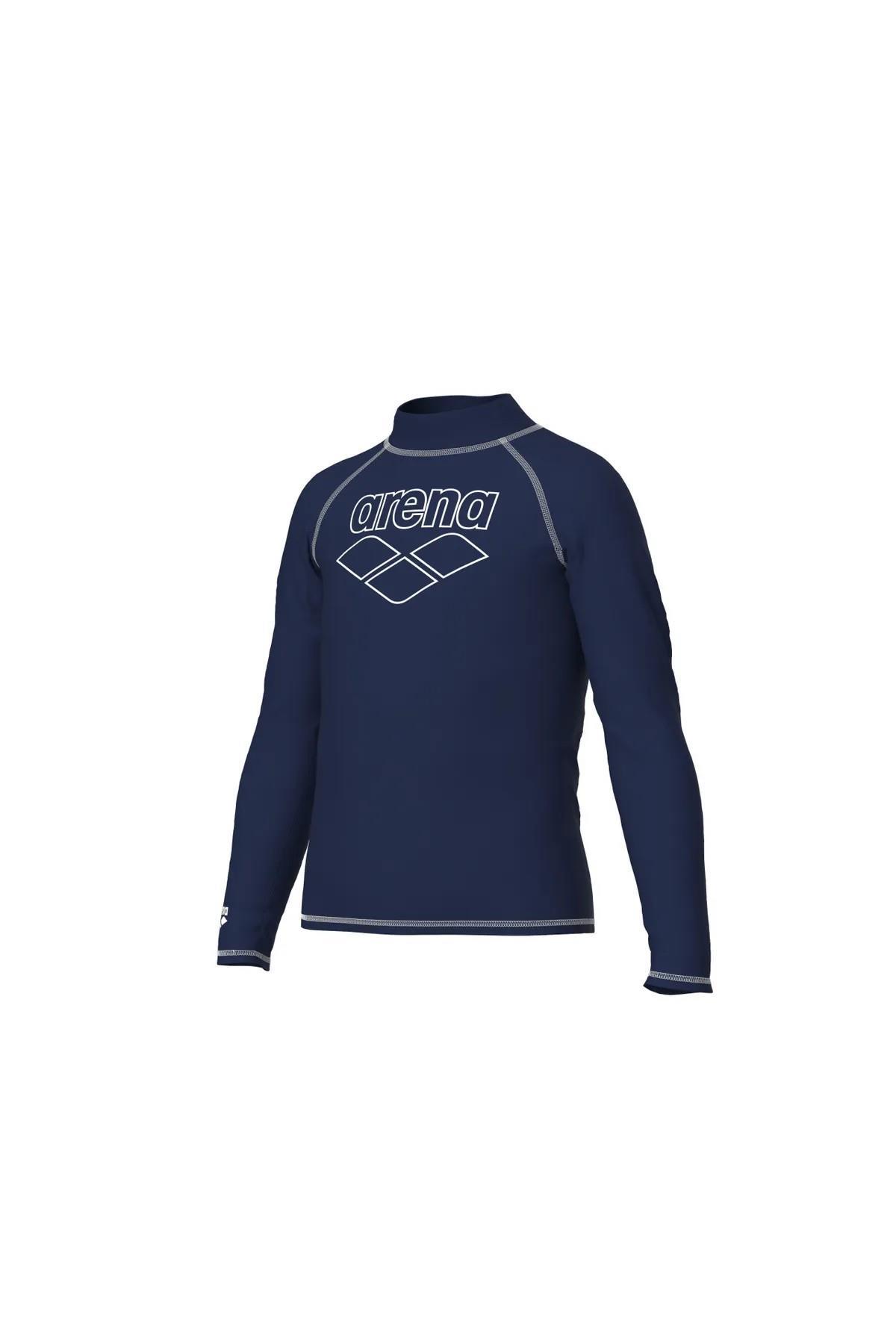 Arena 006296710 Rash Vest L/S Graphic Unisex Çocuk Yüzücü T-Shirt