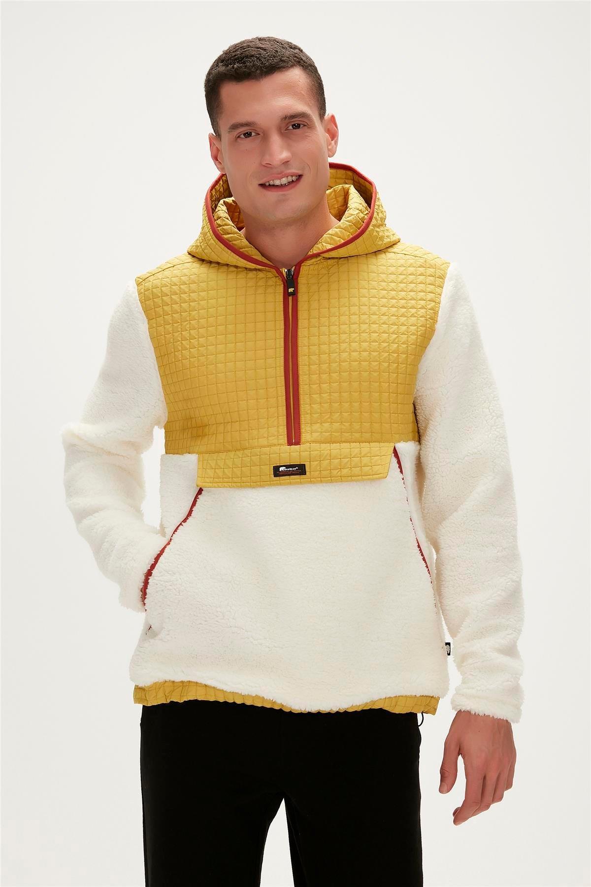 Bad Bear 23.02.29.007-C108 Leonard Half-Zip Erkek Peluş Polar