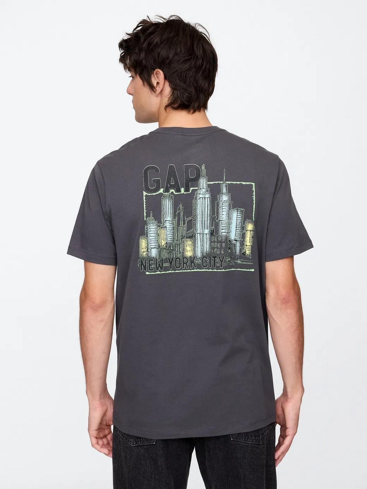 GAP 646674001 V-Gap New York City Erkek Tişört