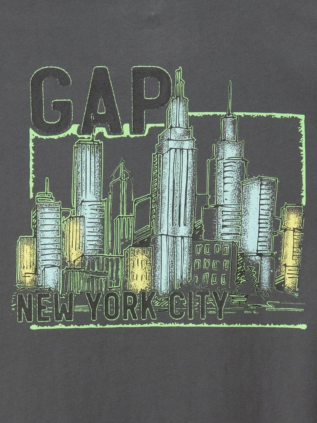 GAP 646674001 V-Gap New York City Erkek Tişört