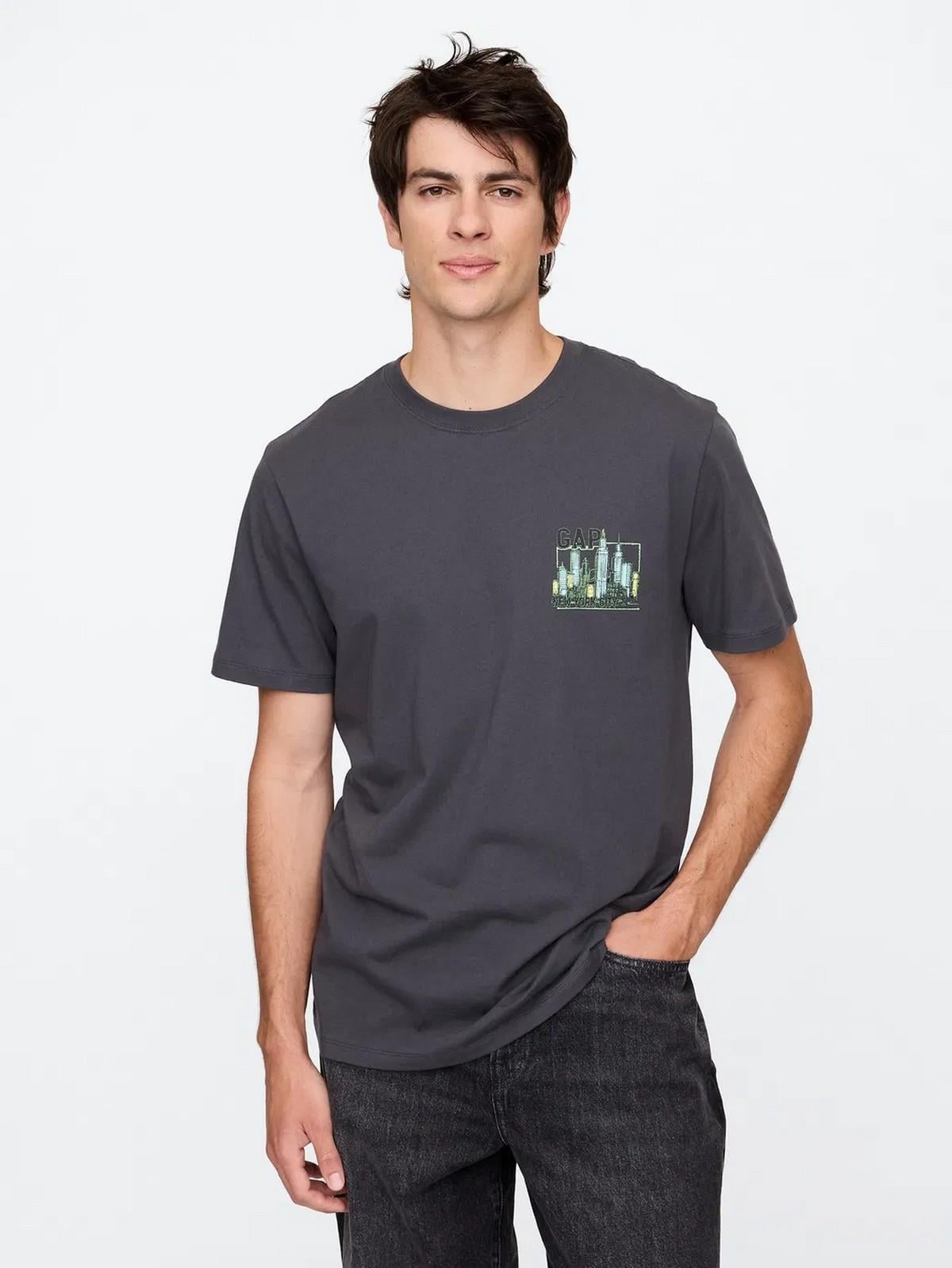 GAP 646674001 V-Gap New York City Erkek Tişört