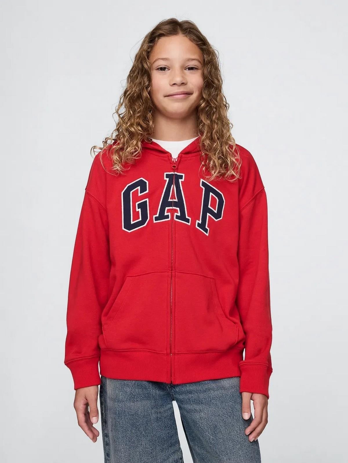 GAP 743966000 V-Frch Ft Bas Heritage Logo Fz Erkek Çocuk Eşofman Üstü