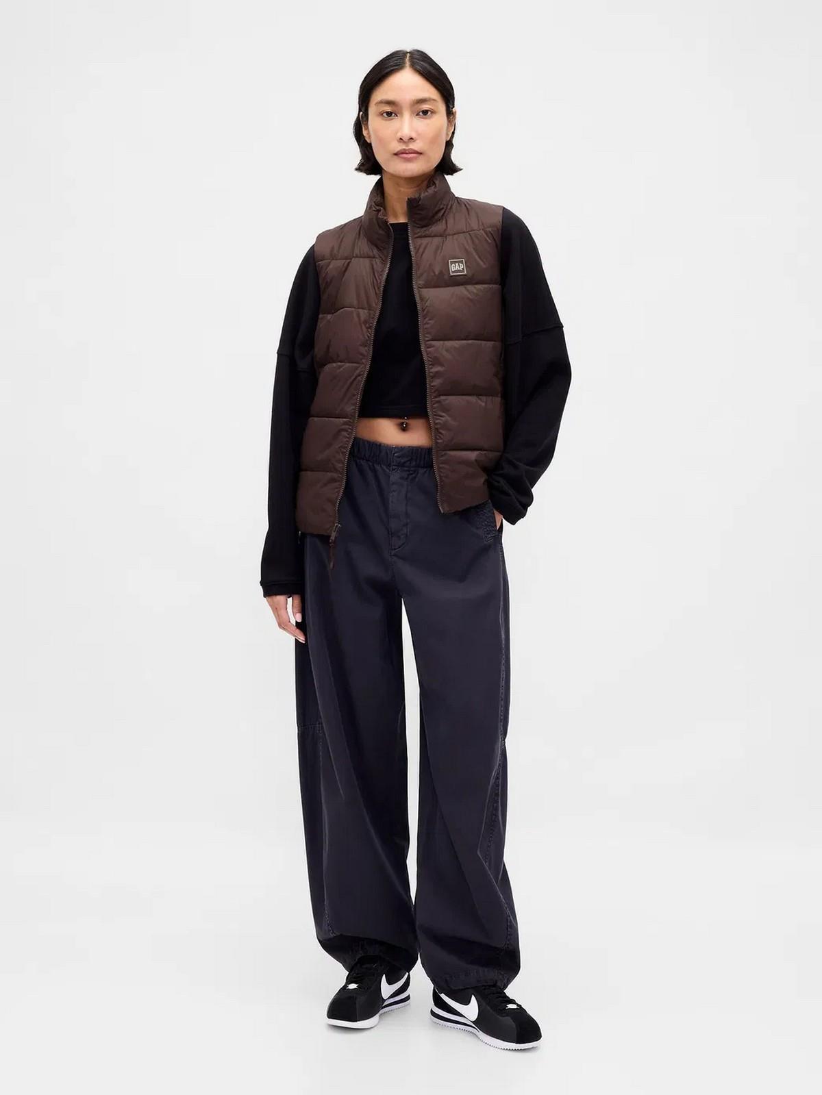 Gap 791282000 V-Frch Logo Lw Puffer Vest Kadın Yelek