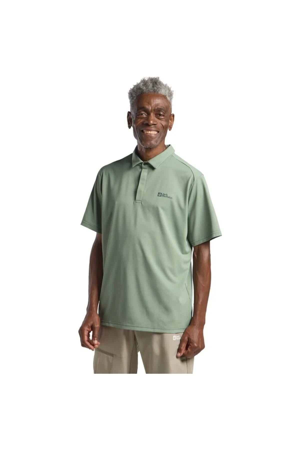 Jack Wolfskin 1809801TR-133 Delgami Polo M Erkek Polo Tişört