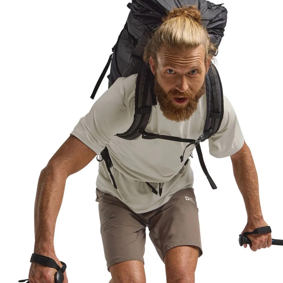Jack Wolfskin A63784-5719 Prelight Stride Shorts M Erkek Spor Şort
