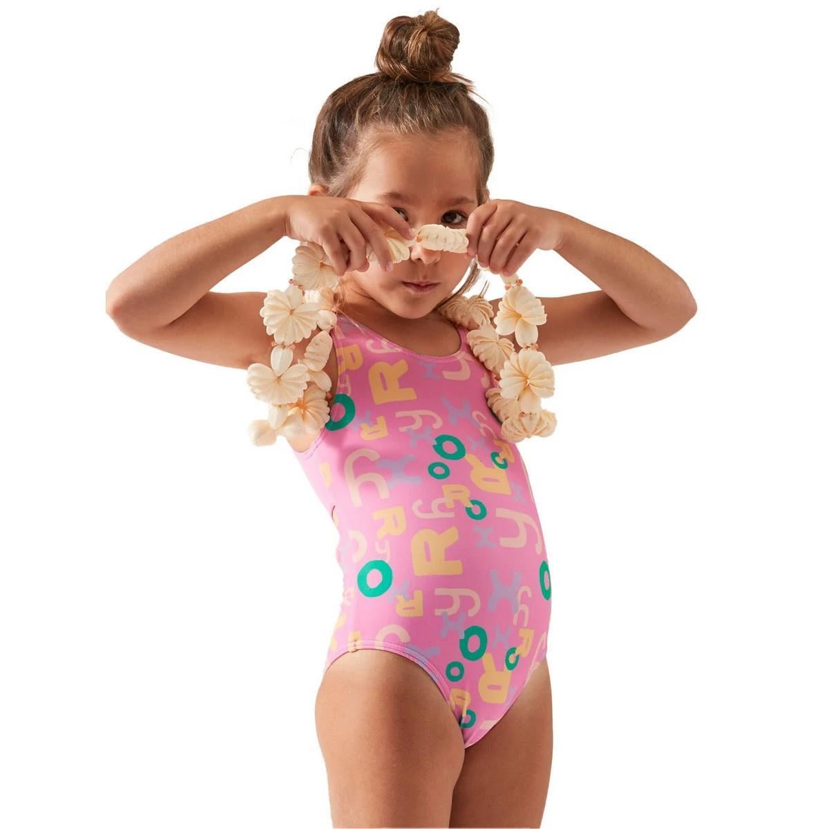 Roxy ERLX103093 Funny Bambino One Piece Kız Çocuk Mayo