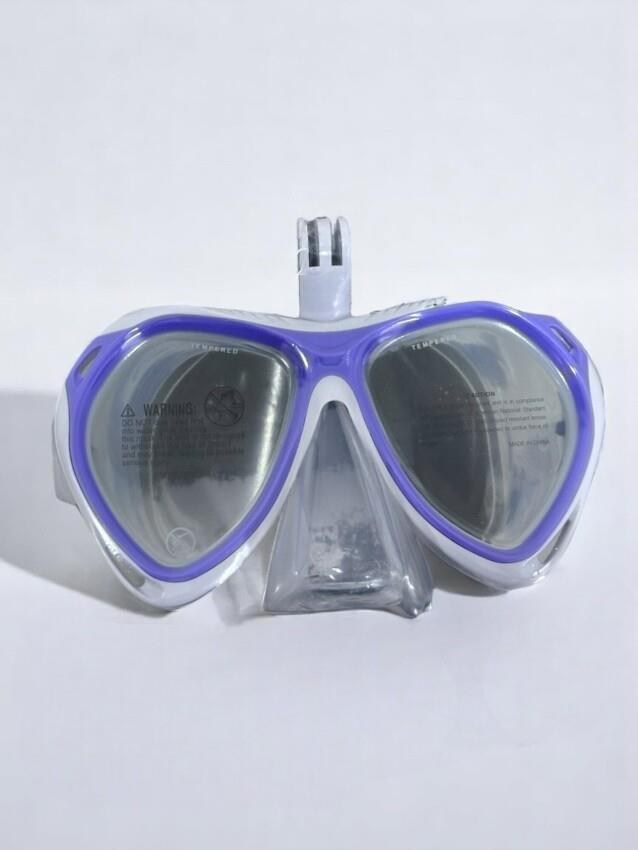 Speedo SOL25003-LAZB Ju Dual Lenses Mask With Camera Mount Çocuk Yüzücü Gözlüğü