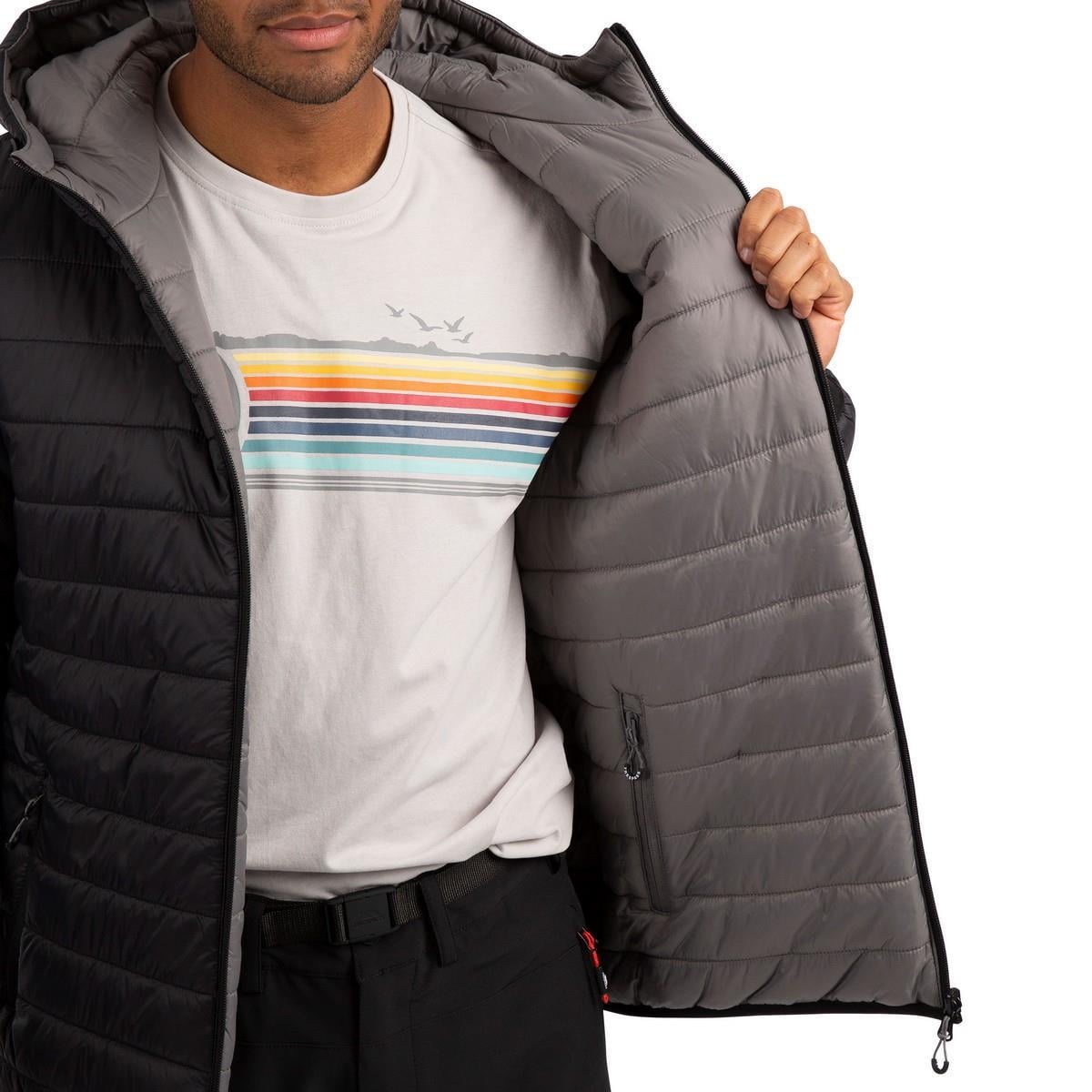 Trespass MAJKCATR0025-BLK Senby - Male Reversible Jkt Erkek Outdoor Mont